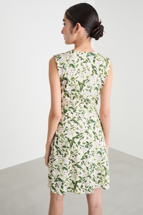 Abito corto in jersey stampato