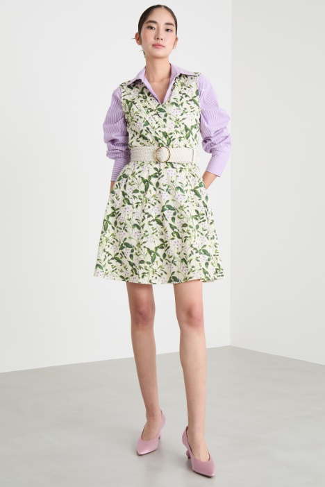 Short printed jersey dress Intrend