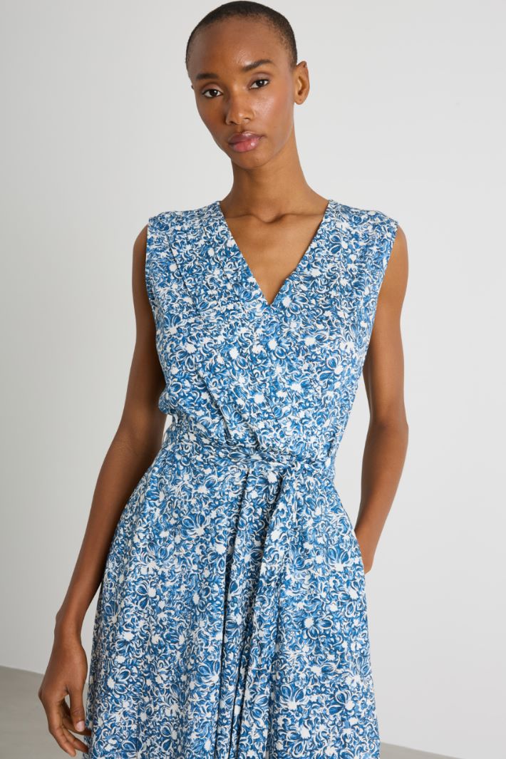 Short printed jersey dress Intrend - 3