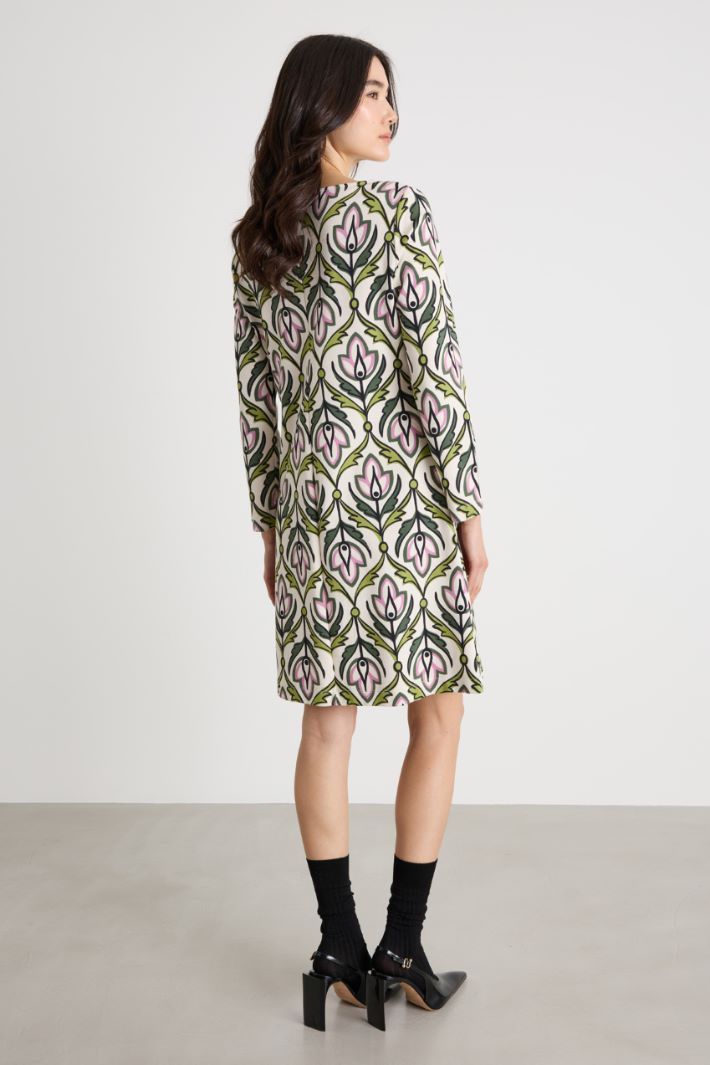 Printed jersey dress Intrend - 4