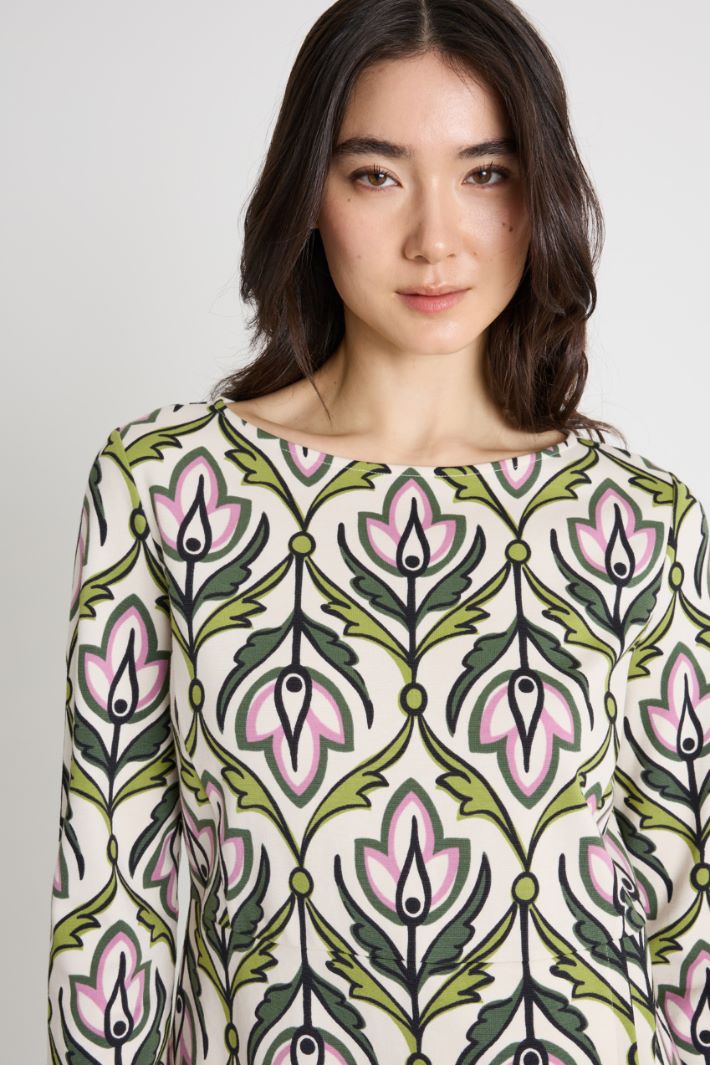 Printed jersey dress Intrend - 3