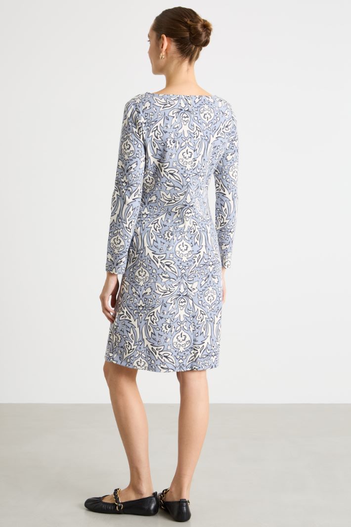 Printed jersey dress Intrend - 4