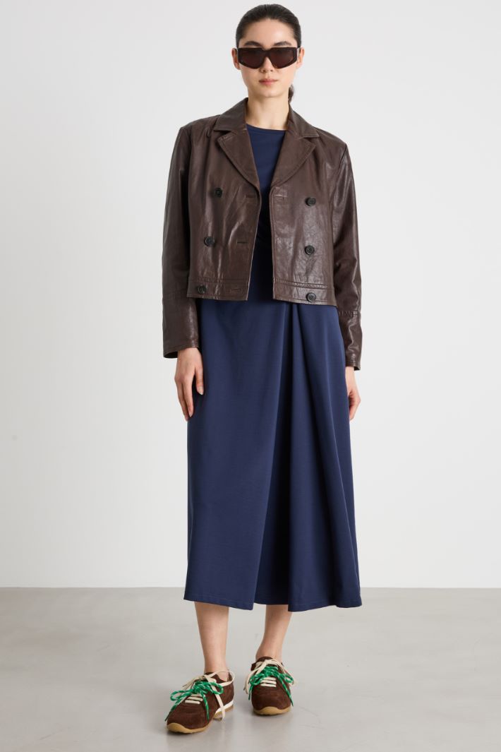 Abito in jersey drappeggiato in vita Intrend