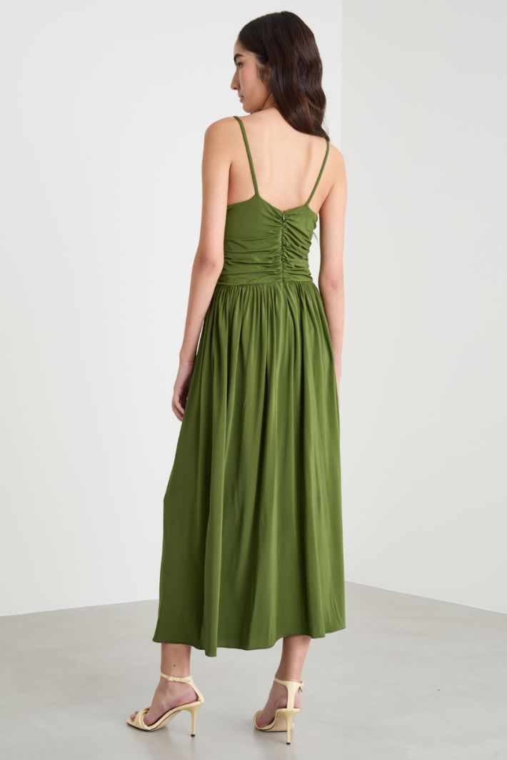 Draped jersey dress Intrend - 4