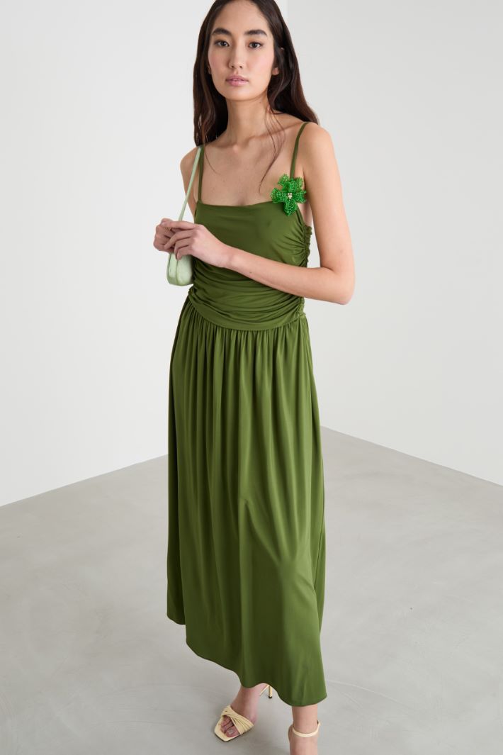 Draped jersey dress Intrend - 2
