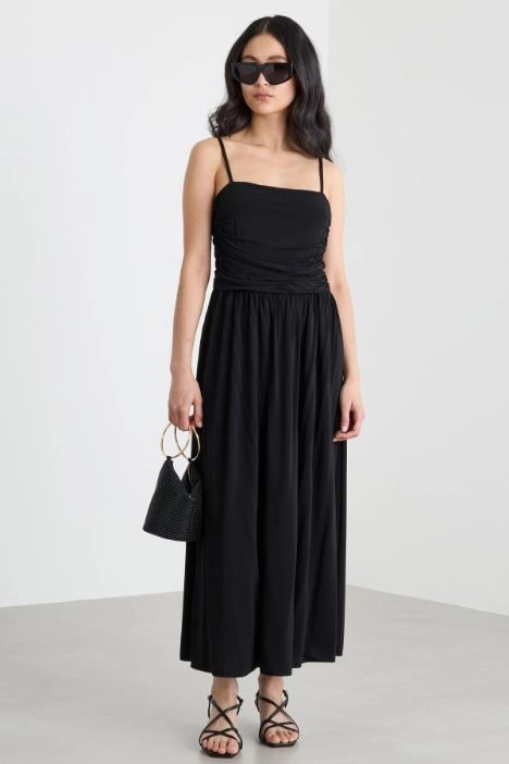 Draped jersey dress - Intrend