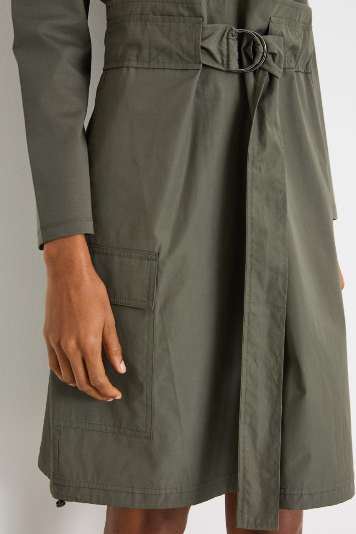 Short dress with integrated belt Intrend - 3