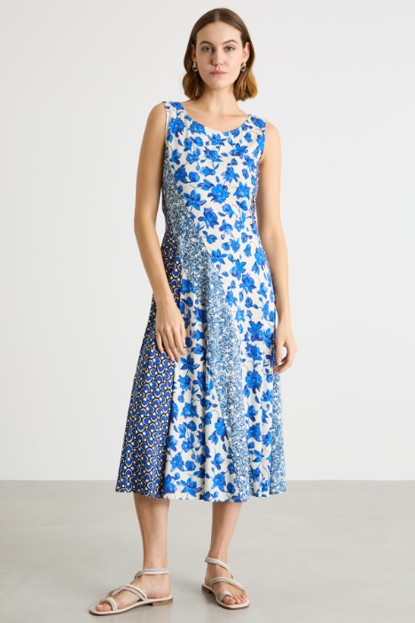 Abito in jersey stampato