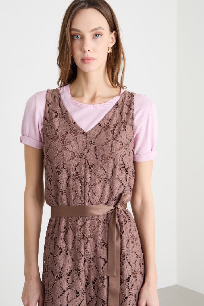 Rebrodé Lace Jersey Jumpsuit Intrend - 2