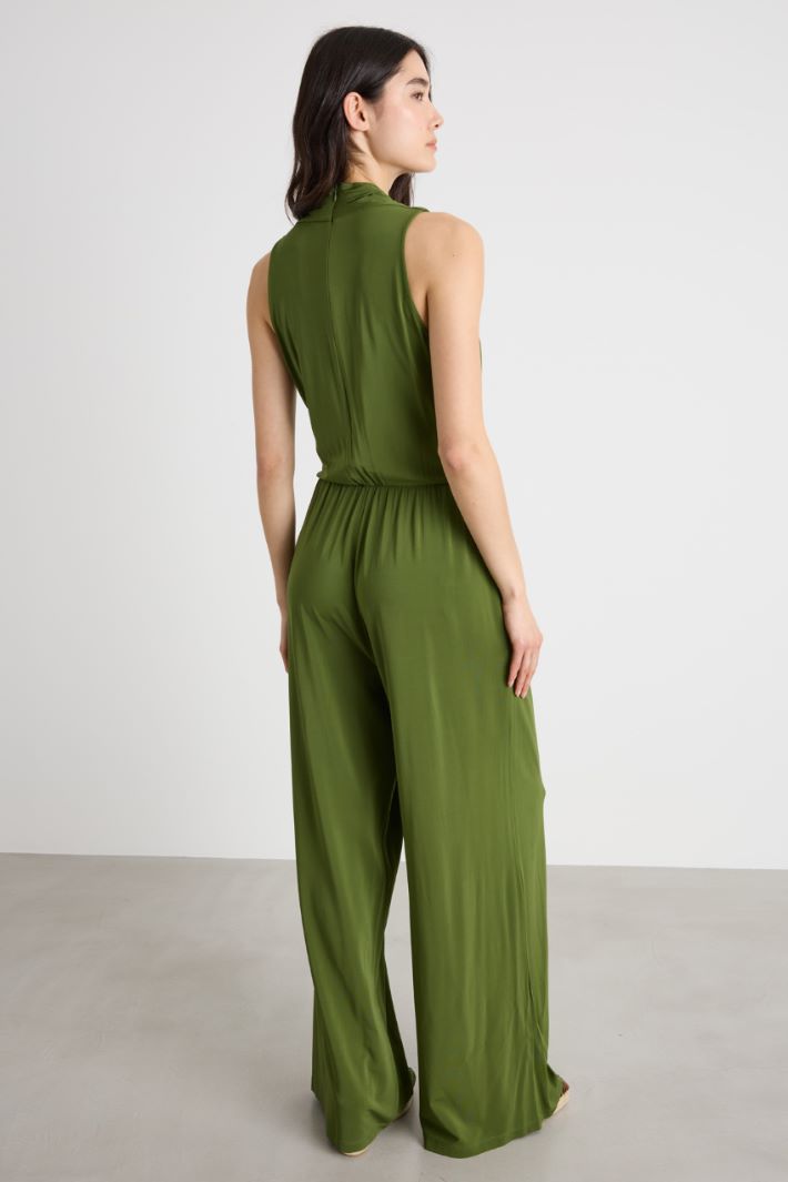 Stretch viscose jersey jumpsuit Intrend - 4