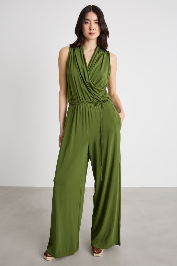 Stretch viscose jersey jumpsuit Intrend - 2