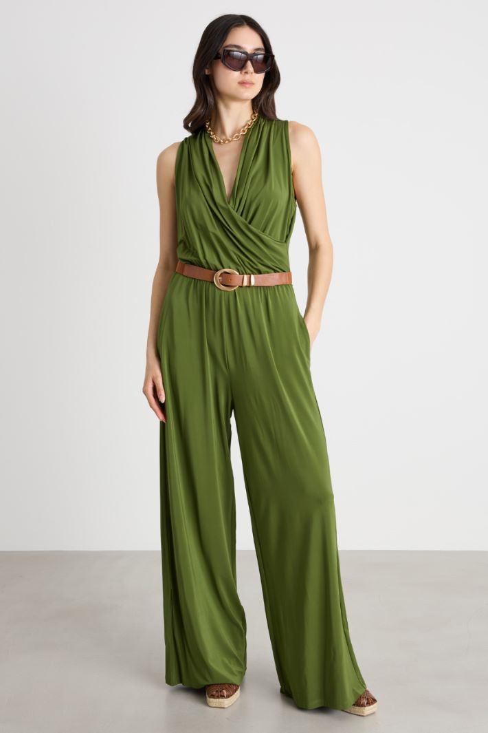 Stretch viscose jersey jumpsuit Intrend