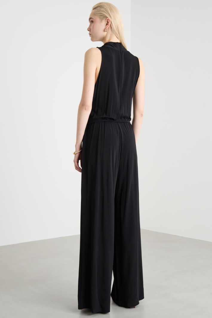 Stretch viscose jersey jumpsuit Intrend - 4