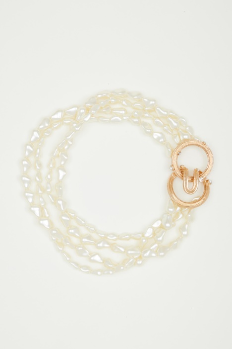 Collana multifilo con perle Intrend