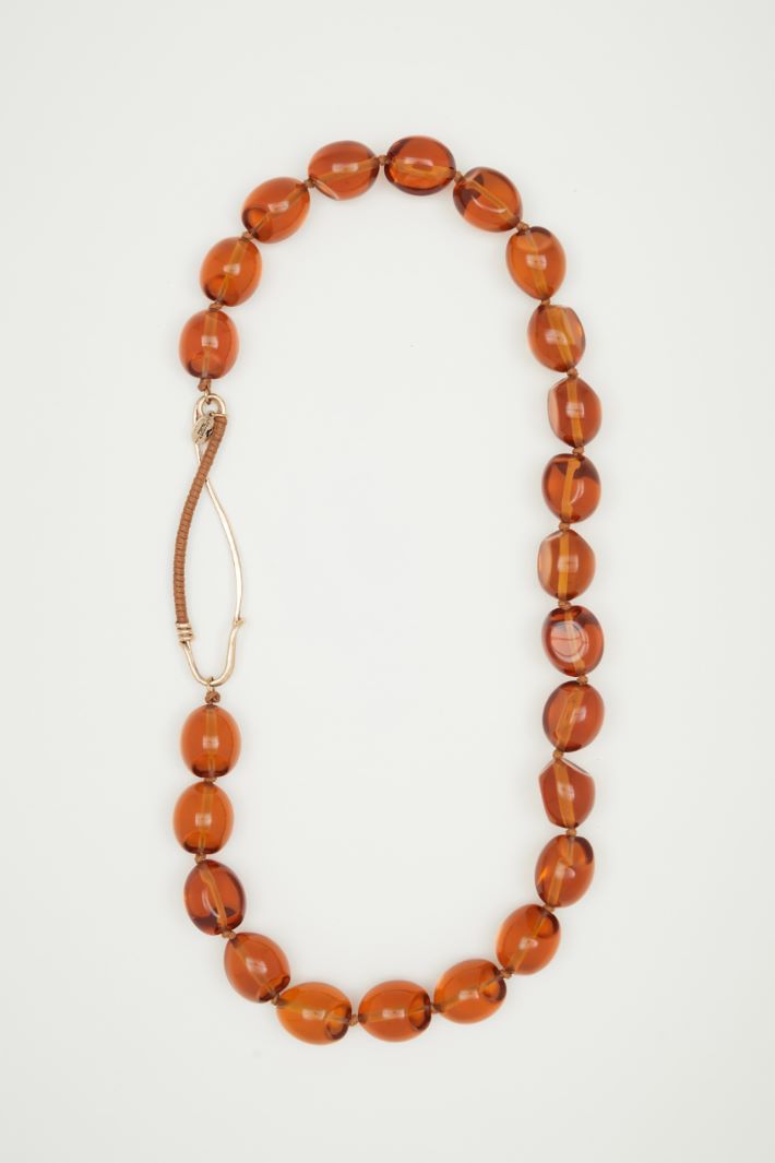 Long resin necklace Intrend