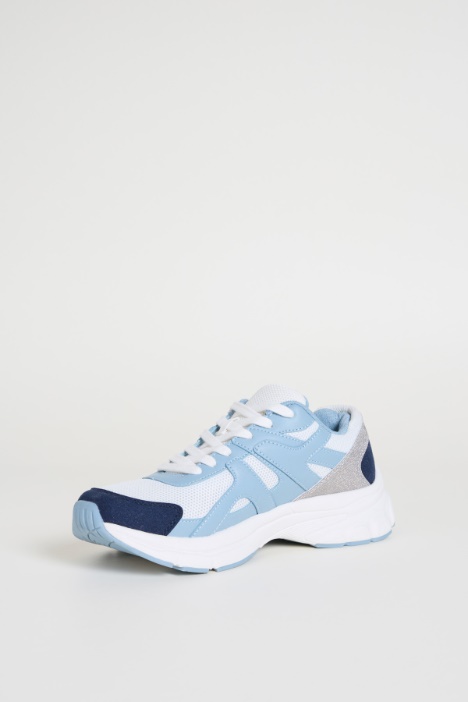 Sneakers in tessuto tecnico a rete