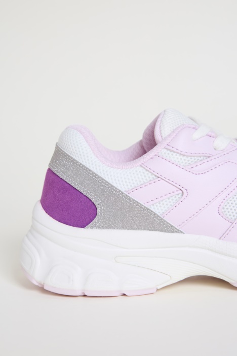 Sneakers in tessuto tecnico a rete