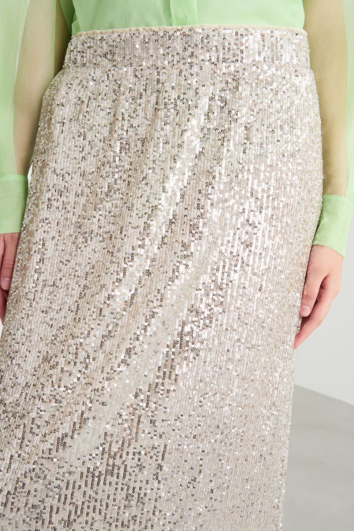 Embroidered tulle skirt Intrend - 3