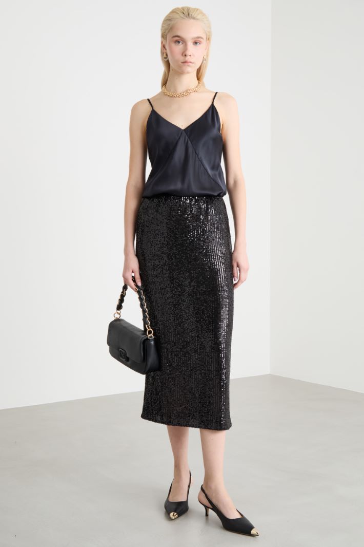 Embroidered tulle skirt Intrend