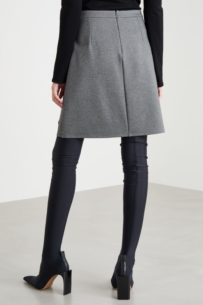 Sequin-embroidered jersey miniskirt Intrend - 4