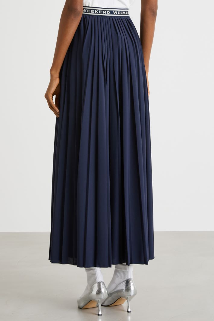 Plissé jersey maxi skirt Intrend - 4