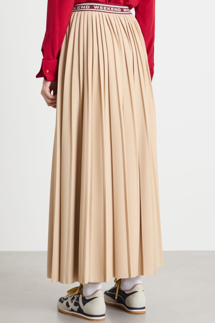 Plissé jersey maxi skirt Intrend - 4