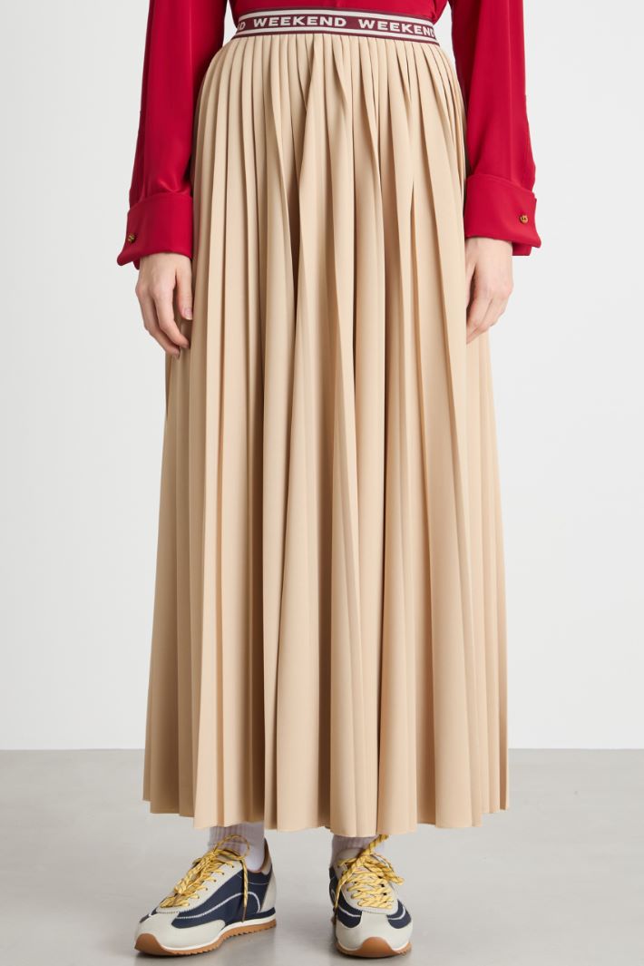 Plissé jersey maxi skirt Intrend - 2
