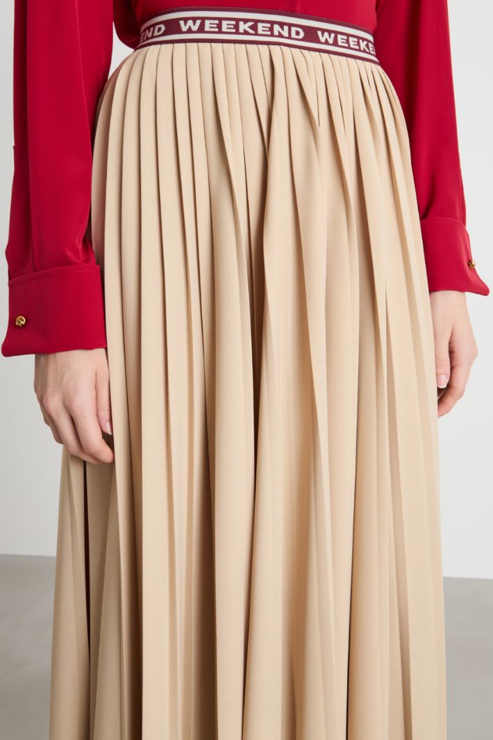 Plissé jersey maxi skirt Intrend - 3