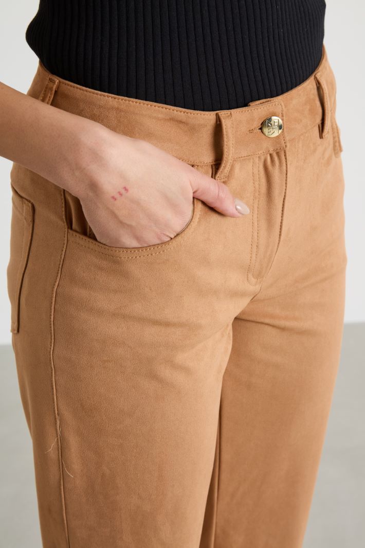 Pantalone in tessuto stretch Intrend - 3