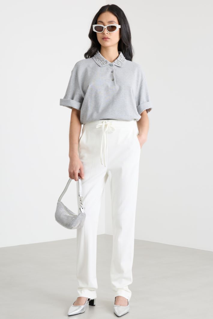 Pantaloni in jersey stretch Intrend