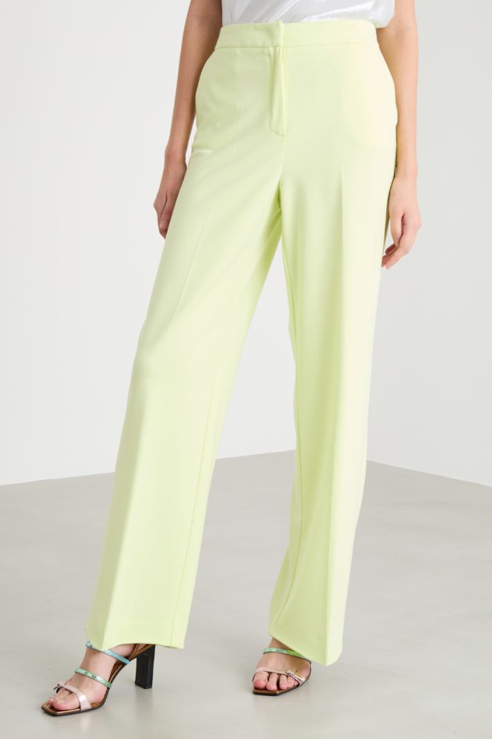 Pantalone dritto in jersey stretch Intrend - 2