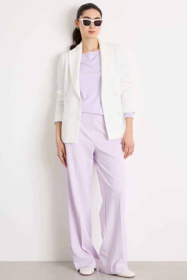 Straight-fit trousers in stretch jersey Intrend