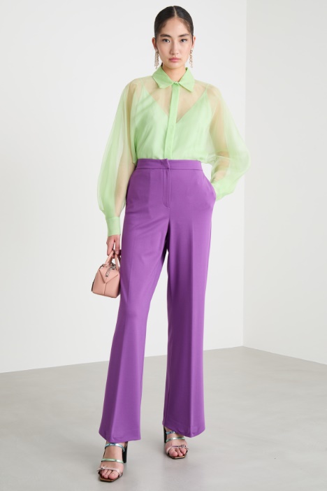 Straight-fit trousers in stretch jersey Intrend