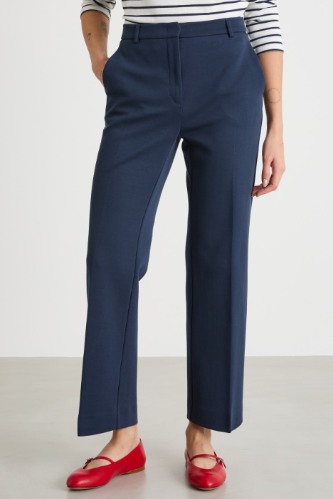 Pantalón recto tobillero