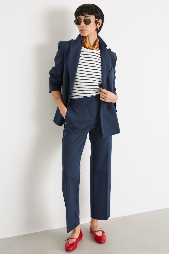 Pantalone dritto cropped alla caviglia Intrend