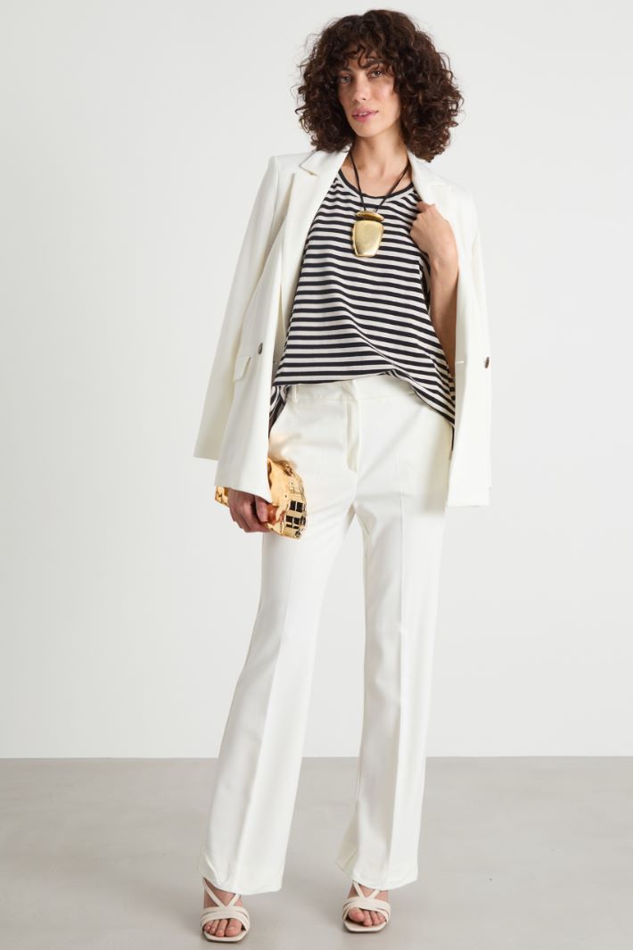 Straight-fit jersey trousers Intrend