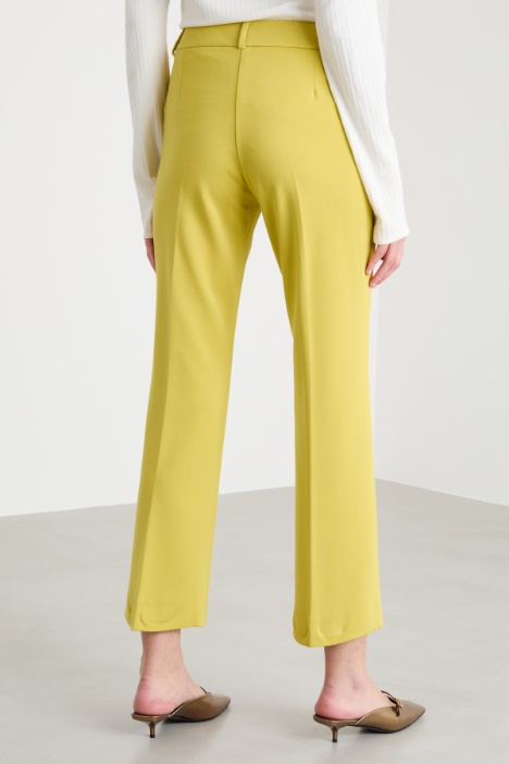 Pantalone dritto in jersey