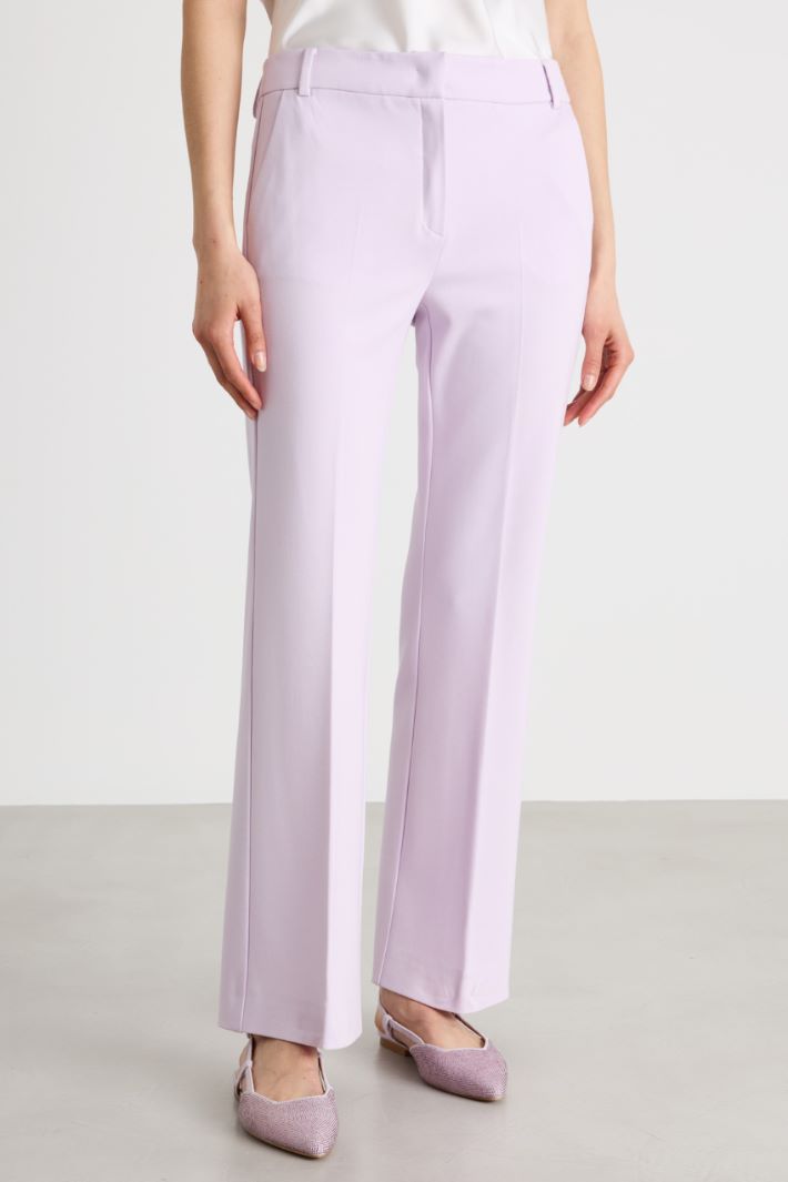 Pantalone dritto in jersey Intrend - 2