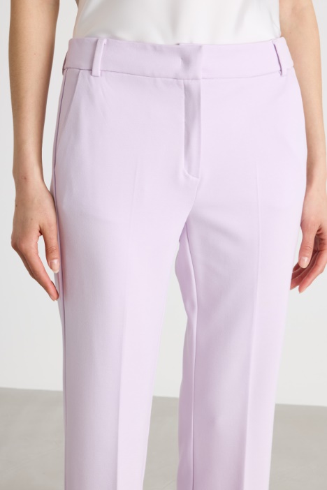 Pantalone dritto in jersey