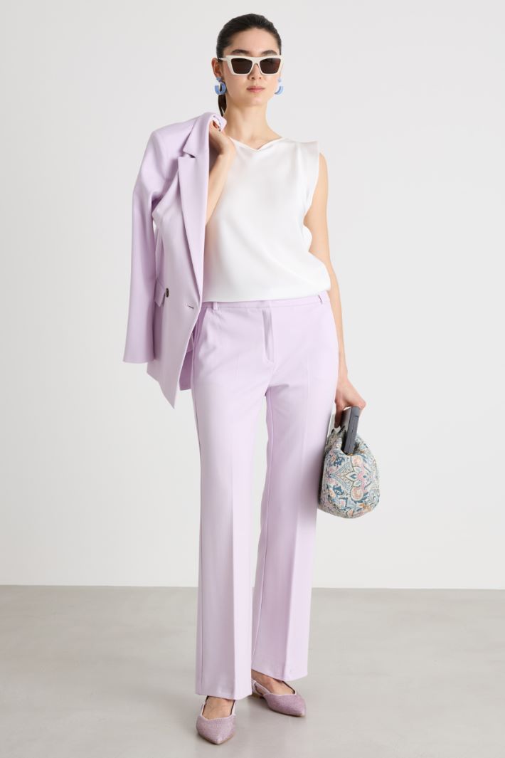 Pantalone dritto in jersey Intrend