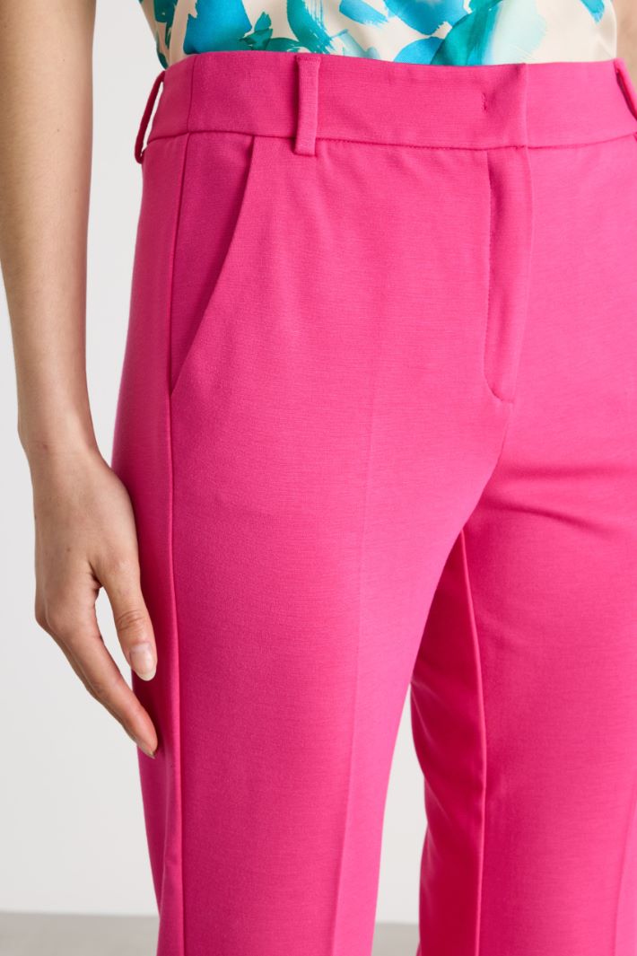 Pantalone dritto in jersey Intrend - 3