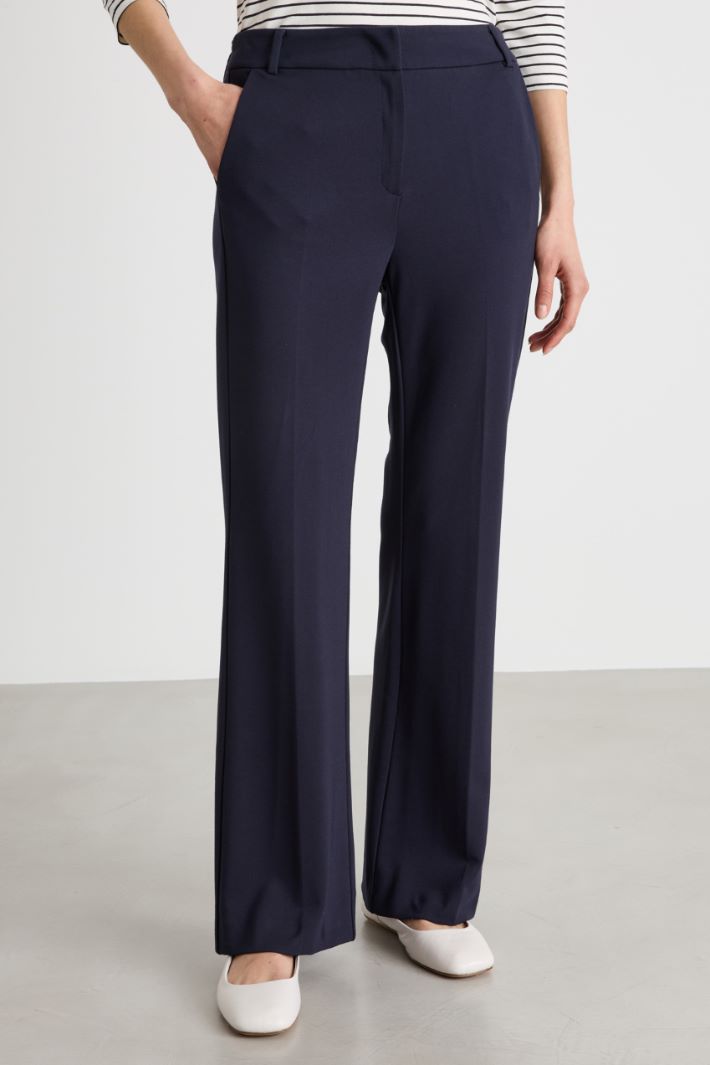 Pantalone dritto in jersey Intrend - 2