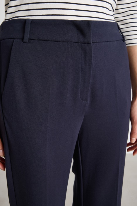 Pantalone dritto in jersey