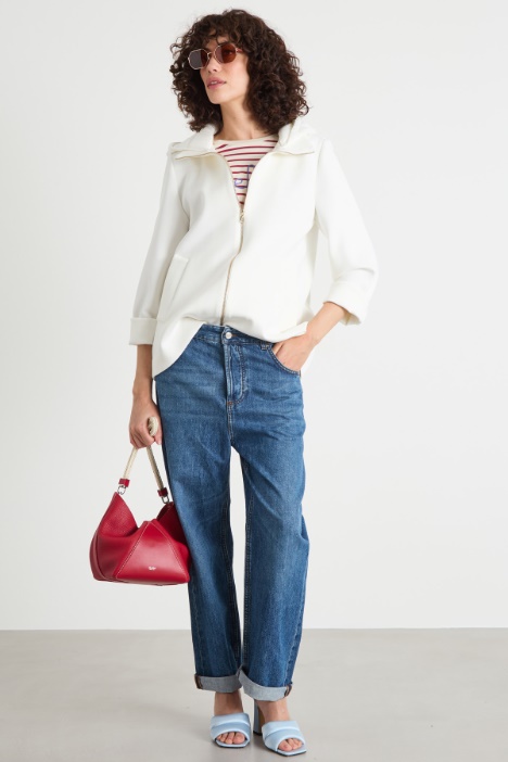 Satin-hooded jacket Intrend