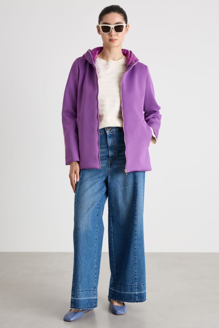 Satin-hooded jacket Intrend