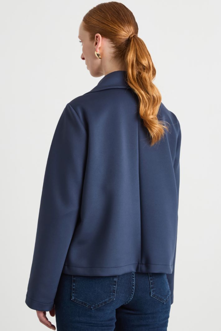 Double-breasted peacoat - BLUE - Intrend - 4