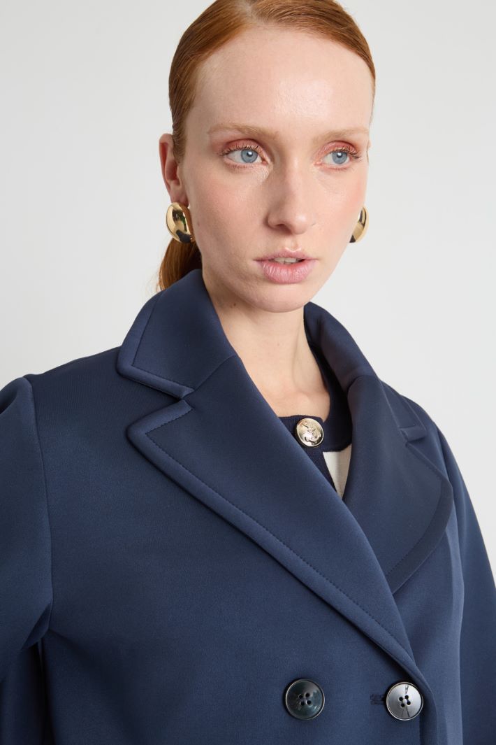 Double-breasted peacoat - BLUE - Intrend - 3