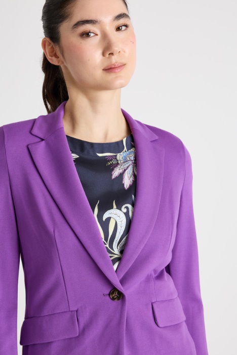 Blazer in jersey