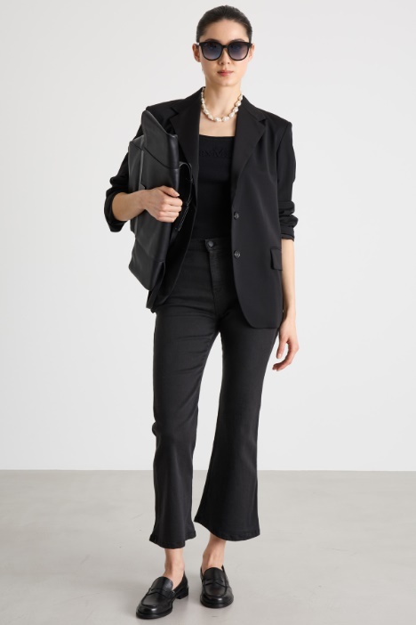 Single-Breasted Jersey Blazer Intrend