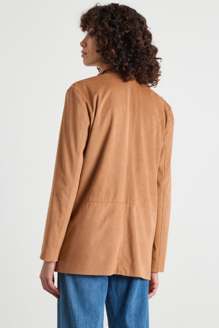 Blazer monopetto in tessuto stretch Intrend - 4